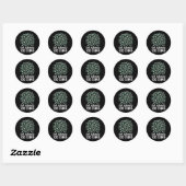 100ste dag schoolmonster Googly Eye overleefde 10 Ronde Sticker (Vel)