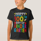 100ste Dag van de kleuterjuf Kinder 100 dagen SM T-shirt (Voorkant)