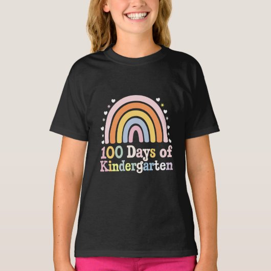 100ste Dag van de Kleuterjuf Kinder 100 dagen T-shirt (Voorkant)