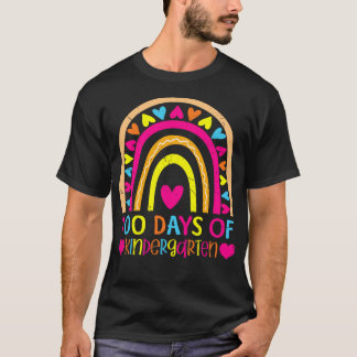 100ste dag van de kleuterklas regenboog 100 dagen  t-shirt