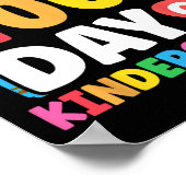 100ste dag van de kleuterschool Kinder 100 dagen v Poster (Hoek)