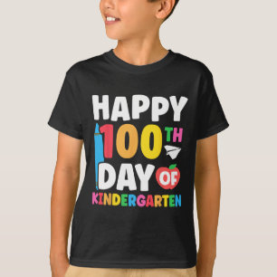 100ste dag van de kleuterschool Kinder 100 dagen v T-shirt