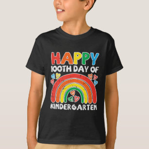 100ste Dag van de kleuterschool Rainbow 100 dagen T-shirt