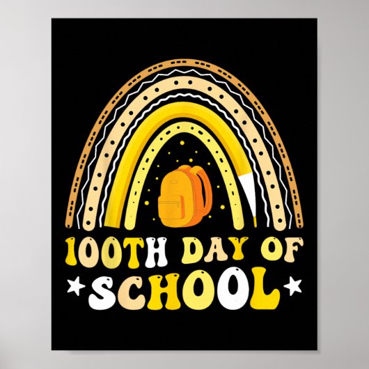 100ste Dag van de Scholieren Kinder Leraren 100 Da Poster (Voorkant)