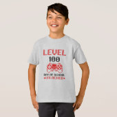 100ste Dag van de School Gamer T-Shirt - Kinder Vi (Voorkant volledig)