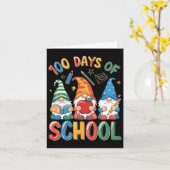 100ste Dag van de School Gnome Leraar Student 100 Kaart (Gele Bloem)