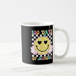 100ste Dag van de School Groovy Smile Face 100 Day Koffiemok