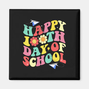 100ste Dag van de School Groovy Student Kind Tea Magneet