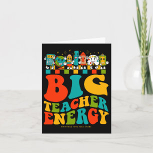 100ste dag van de school grote leraar energie groo kaart