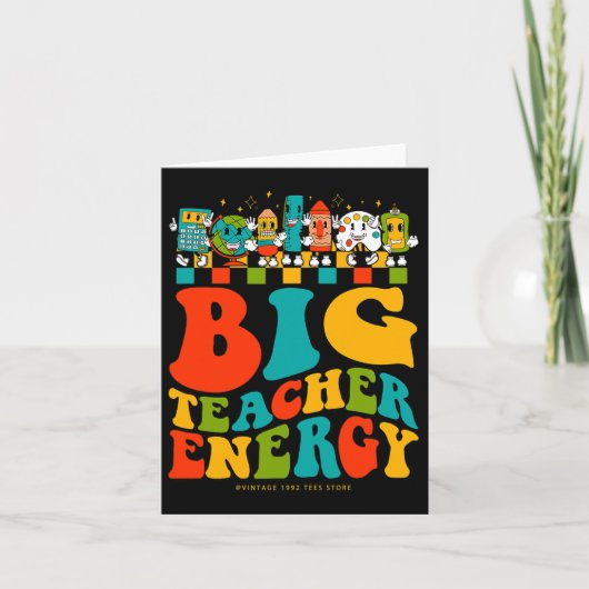 100ste dag van de school grote leraar energie groo kaart (Voorkant)