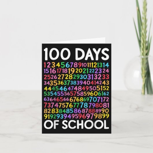 100ste Dag van de School Kinder 100 dagen Leren Wi Kaart (Voorkant)