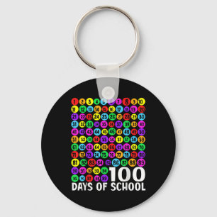 100ste Dag van de School Kinder 100 dagen Leren Wi Sleutelhanger