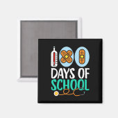 100ste dag van de school Kinder leraar 100 dagen v Magneet (Voorkant / Achterkant)