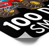 100ste dag van de school Monster Truck Peuter 100  Poster (Hoek)