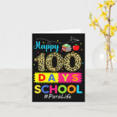 100ste dag van de school Para leven 100 dagen slim Kaart (Gele Bloem)