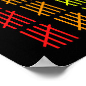 100ste dag van de school Rainbow Counting Teacher Poster (Hoek)