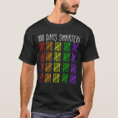 100ste dag van de school Rainbow Counting Teacher T-shirt (Voorkant)