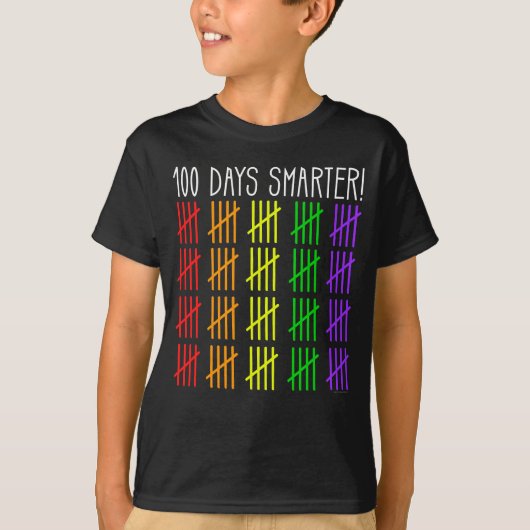 100ste dag van de school Rainbow Counting Teacher T-shirt (Voorkant)