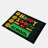 100ste Dag van de School Schattige Smile Face Deurmat (Schuin)