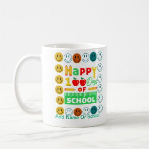 100ste Dag van de School Schattige Smile Face Koffiemok