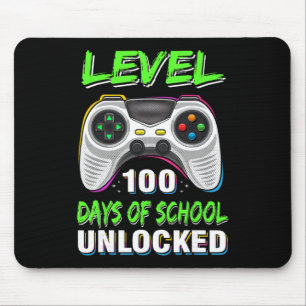100ste Dag van de School Shirt Kinder Video Games  Muismat