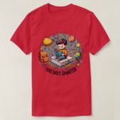 100ste Dag van de School Slimmere Boeken Totaal So T-shirt (Design voorkant)