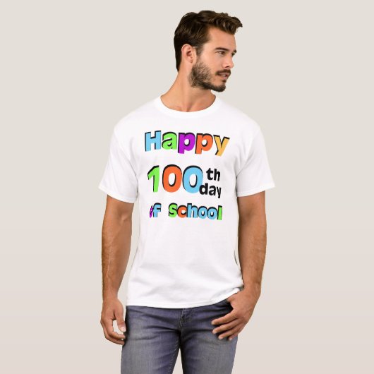 100ste dag van de school t-shirt (Voorkant volledig)