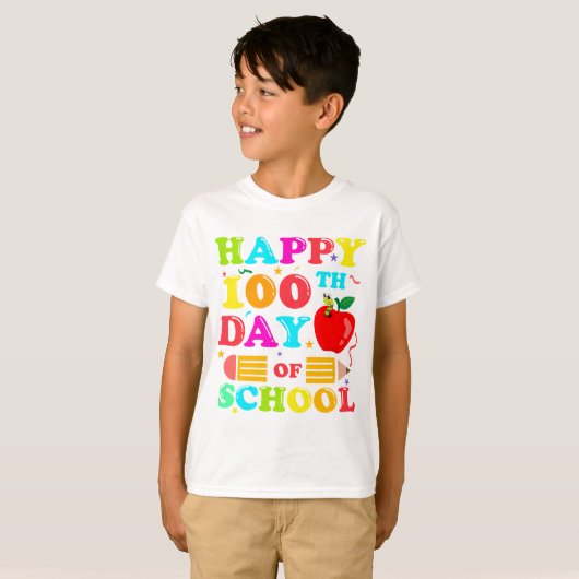 100ste dag van de school t-shirt (Voorkant volledig)