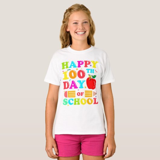 100ste dag van de school t-shirt (Voorkant volledig)
