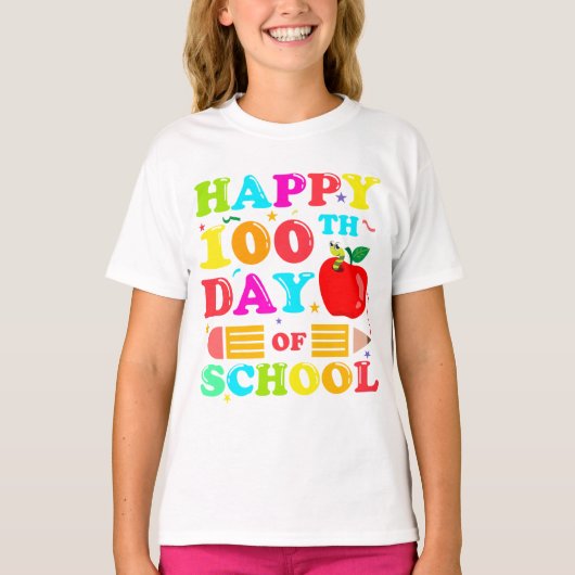 100ste dag van de school t-shirt (Voorkant)