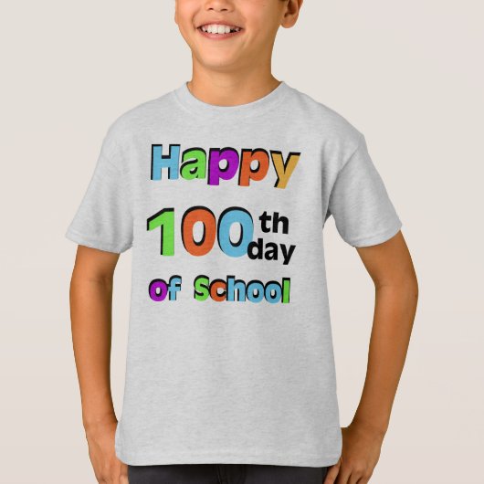 100ste dag van de school t-shirt (Voorkant)