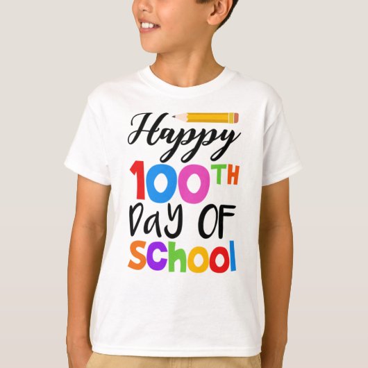 100ste dag van de school t-shirt (Voorkant)