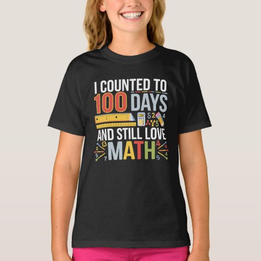 100ste Dag van de School T-Shirt - Fun Wiskunde Ce (Voorkant)