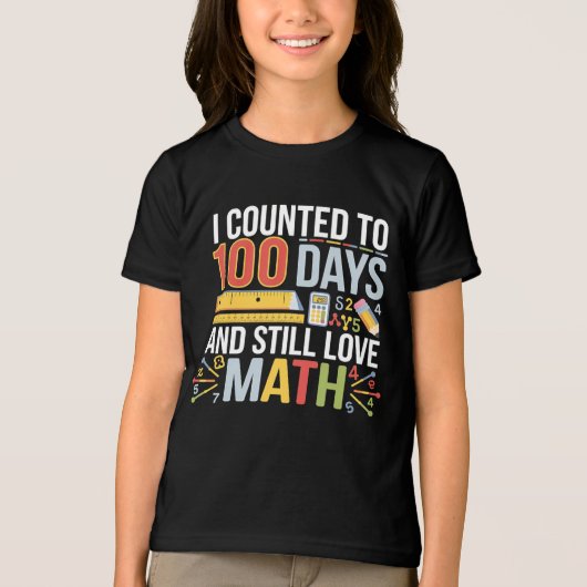 100ste Dag van de School T-Shirt - Fun Wiskunde Ce (Voorkant)