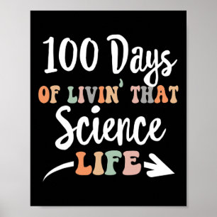 100ste Dag van de School voor STEM Teach Poster