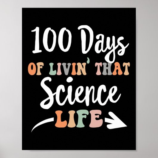 100ste Dag van de School voor STEM Teach Poster (Voorkant)