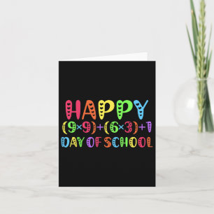 100ste Dag van de School Wiskunde Leraar Rainbow 1 Kaart