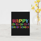 100ste Dag van de School Wiskunde Leraar Rainbow 1 Kaart (Gele Bloem)