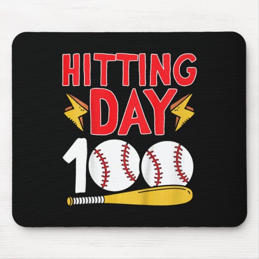 100ste dag van de schoolhonkbal 100 dagen van de s muismat (Voorkant)