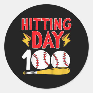 100ste dag van de schoolhonkbal 100 dagen van de s ronde sticker
