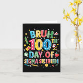 100ste Dag van de Schooljongens Kaart (Gele Bloem)