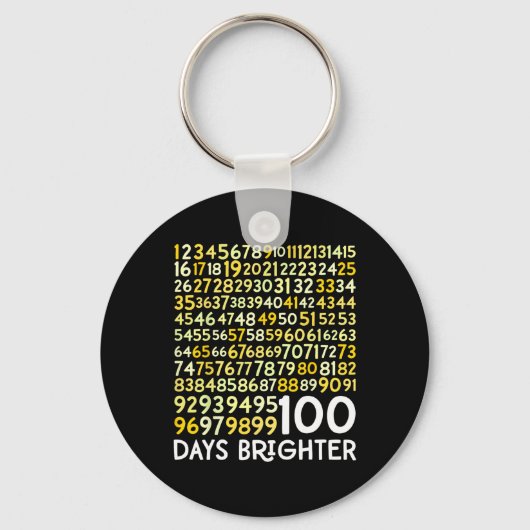 100ste dag van de schoolleraar 100 dagen helderder sleutelhanger (Voorkant)