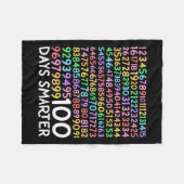 100ste dag van de schoolleraar 100 dagen slimmere  fleece deken (Voorkant (Horizontaal))