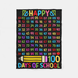 100ste dag van de schoolleraar 100 dagen Wiskunde  Fleece Deken