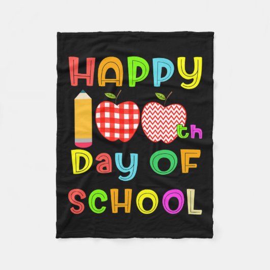 100ste dag van de schoolleraar of student Kinder F Fleece Deken (Voorkant)