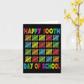 100ste dag van de schoolstudent: 100 dagen kaart (Gele Bloem)
