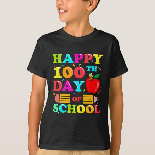 100ste dag van de schoolstudent 100 dagen t-shirt (Voorkant)