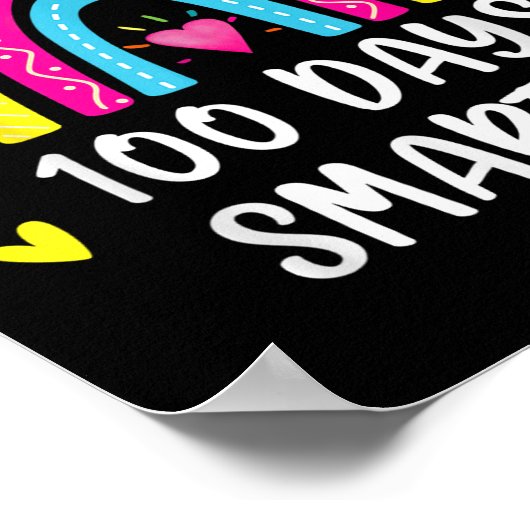 100ste dag van de student 100 dagen slimmer poster (Hoek)