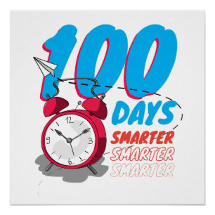 100ste dag van het Shirt op school   100 schooldag Perfect Poster