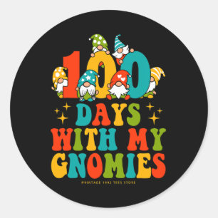 100ste dag van met mijn kabouters leraar Kind Groo Ronde Sticker